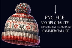 Winter Hat Set Clipart Bundle - CraftNest - Digital Crafting and Art