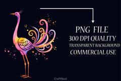 Quirky Whimsical Birds Clipart Bundle - CraftNest - Digital Crafting and Art
