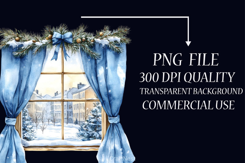 Gold & Blue Christmas Clipart Bundle - CraftNest - Digital Crafting and Art