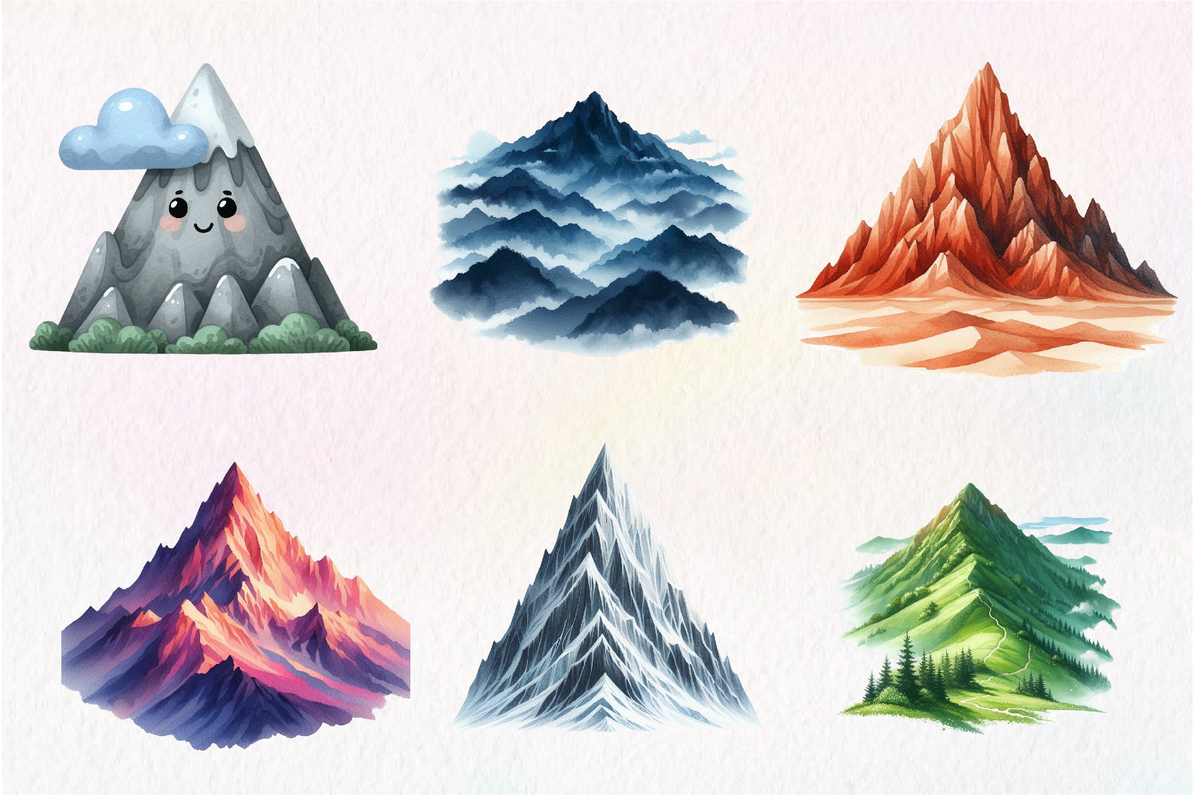 Mountain Clipart Bundle - CraftNest - Digital Crafting and Art