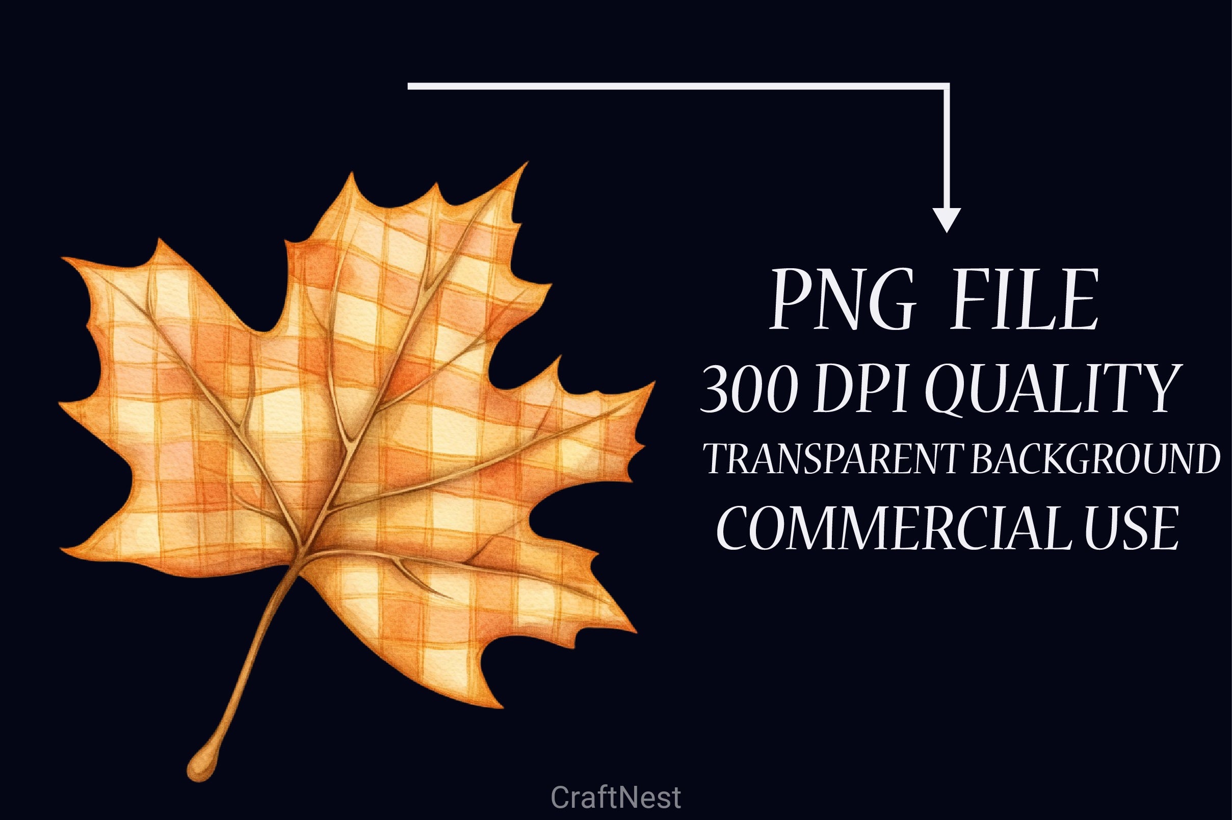 Gingham Autumn Clipart Bundle 5 - CraftNest - Digital Crafting and Art