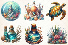 Magical Ocean Clipart Bundle - CraftNest - Digital Crafting and Art