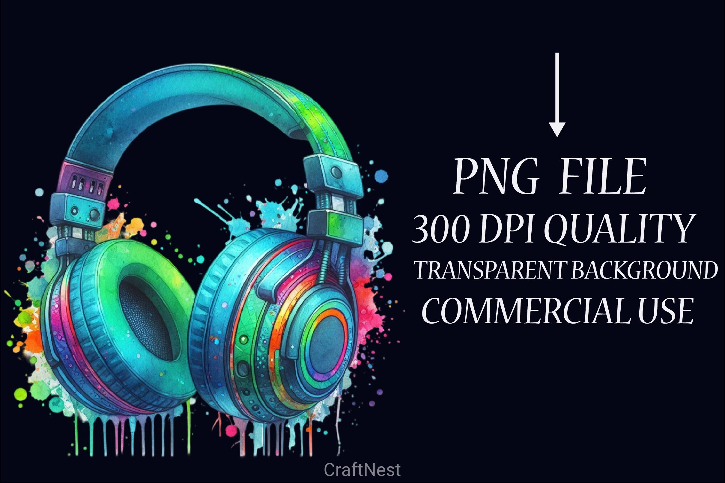 Dynamic Game Headphone Clipart Bundle - CraftNest - Digital Crafting and Art