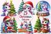 Christmas Unicorn Clipart Bundle 2