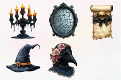 Victorian Halloween Clipart Bundle - CraftNest - Digital Crafting and Art
