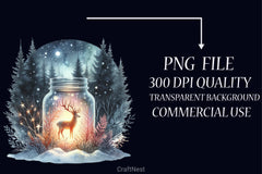 Christmas Magic Jars Clipart Bundle - CraftNest - Digital Crafting and Art