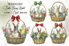 Easter Bunny Basket Clipart Bundle 2