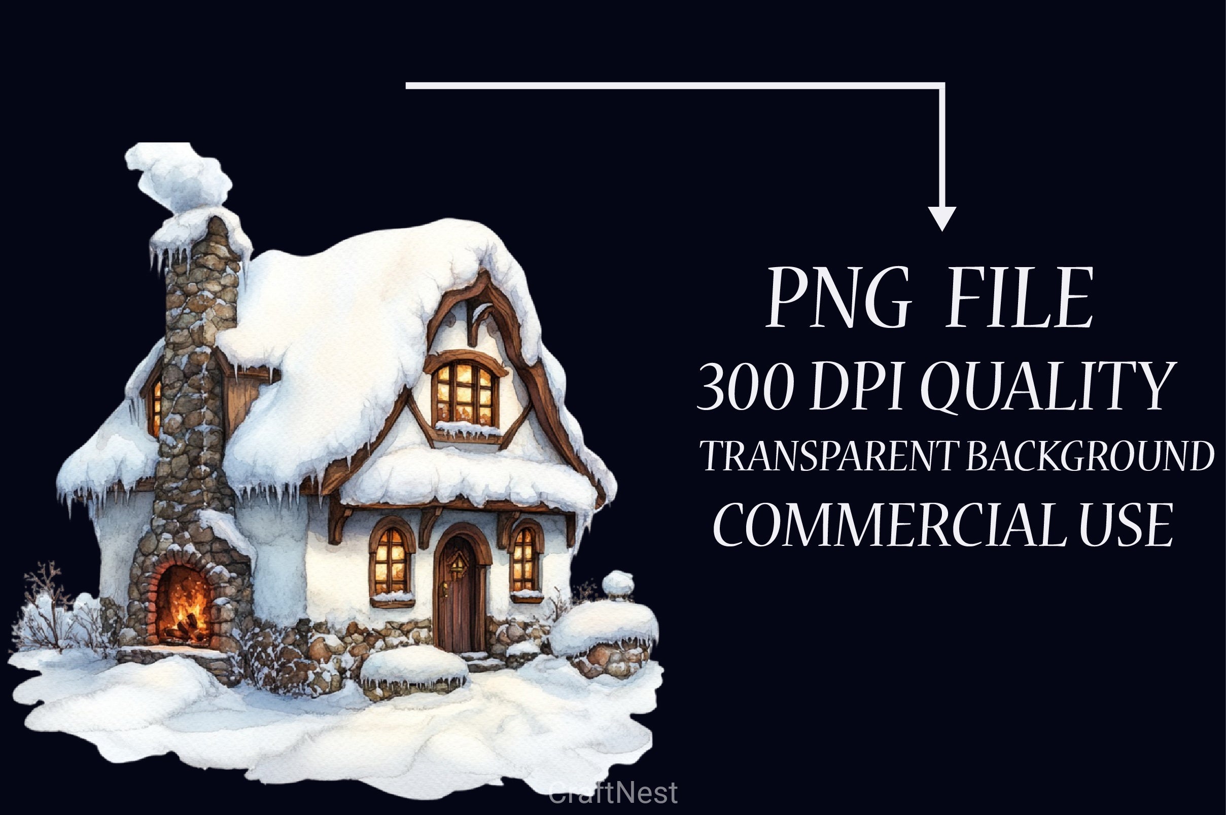 Cozy Winter Blue Snowflake Clipart Bundle - CraftNest - Digital Crafting and Art