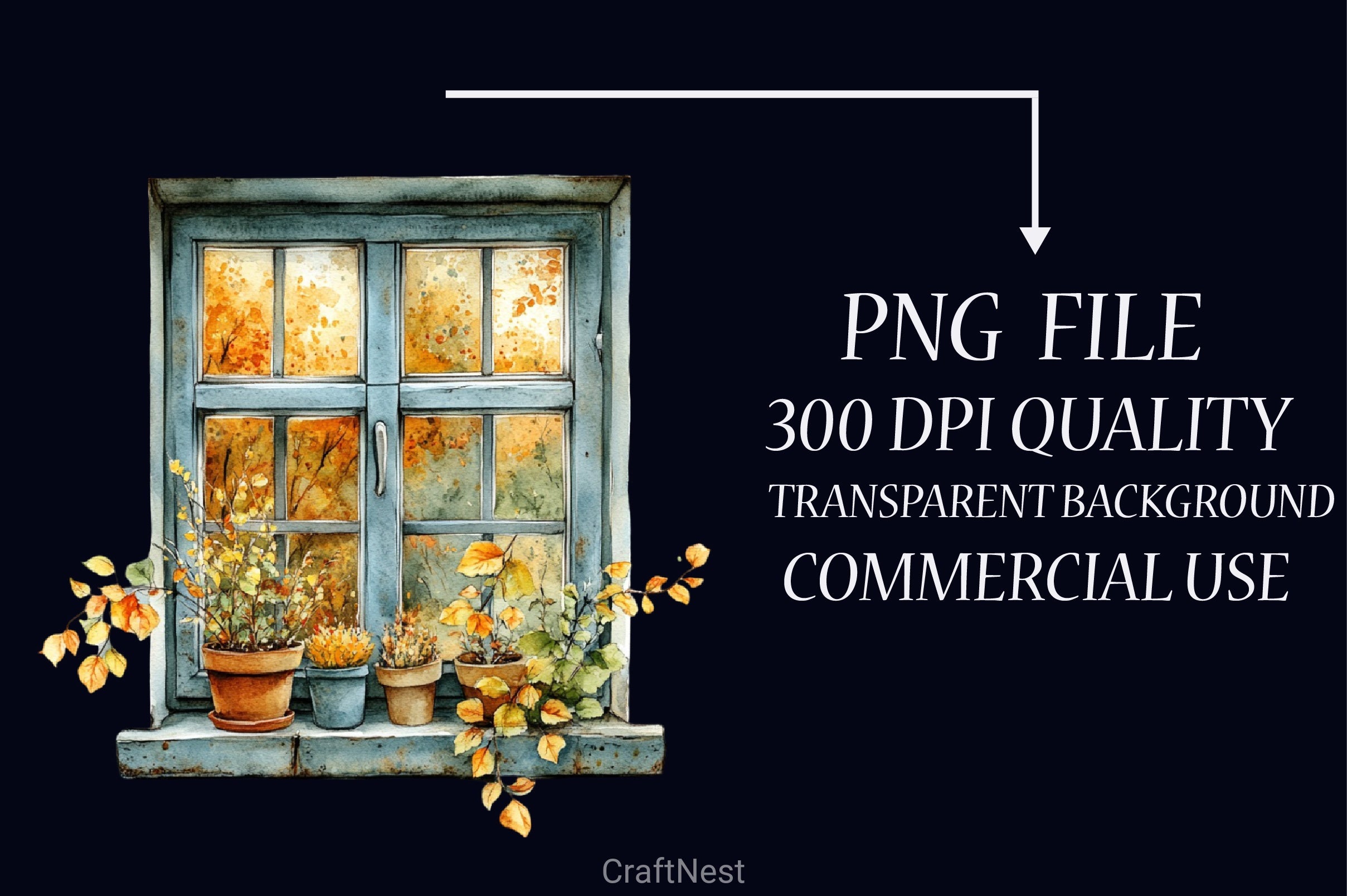 Rainy Autumn Clipart Bundle - CraftNest - Digital Crafting and Art