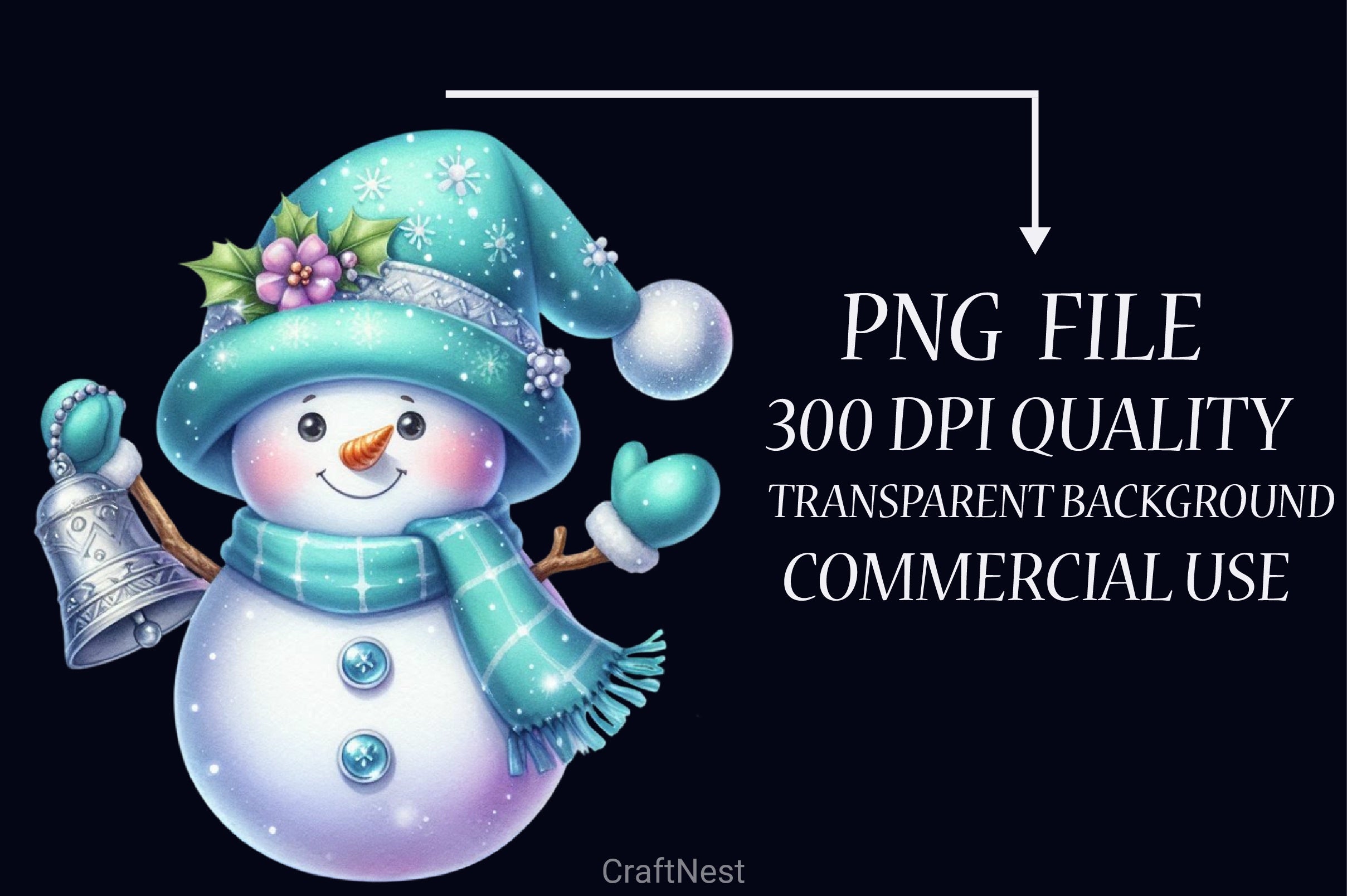 Christmas Snowman Clipart Bundle 18 - CraftNest - Digital Crafting and Art