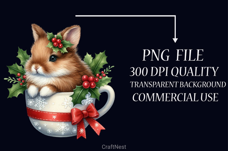 Christmas Mugs Clipart Bundle - CraftNest - Digital Crafting and Art