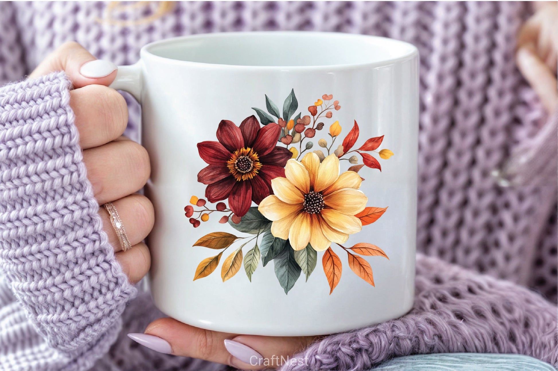 Burgundy Autumn Clipart Bundle 5 - CraftNest - Digital Crafting and Art