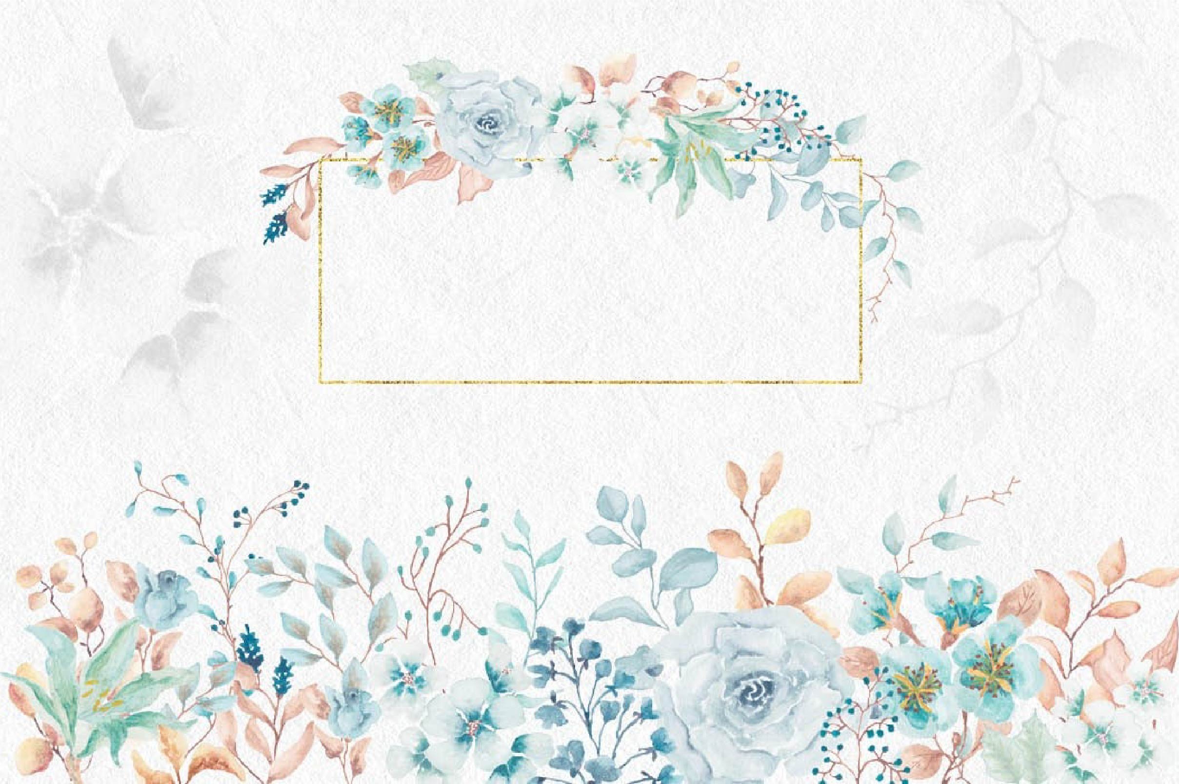 Tranquil Blue Clipart Bundle - CraftNest - Digital Crafting and Art