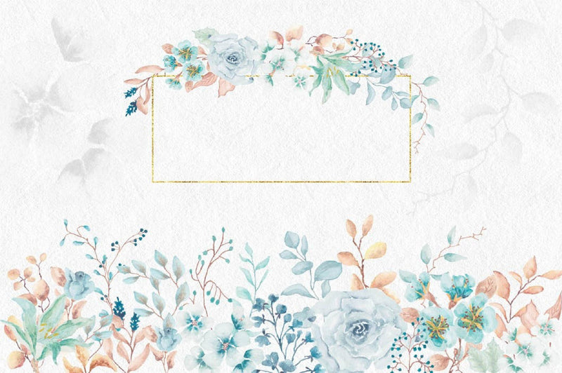 Tranquil Blue Clipart Bundle - CraftNest - Digital Crafting and Art