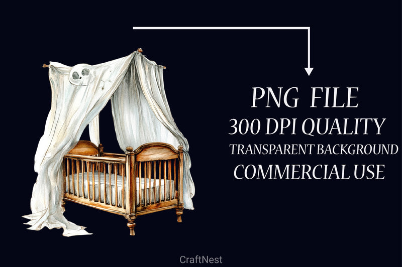 Halloween Baby Shower Clipart Bundle - CraftNest - Digital Crafting and Art