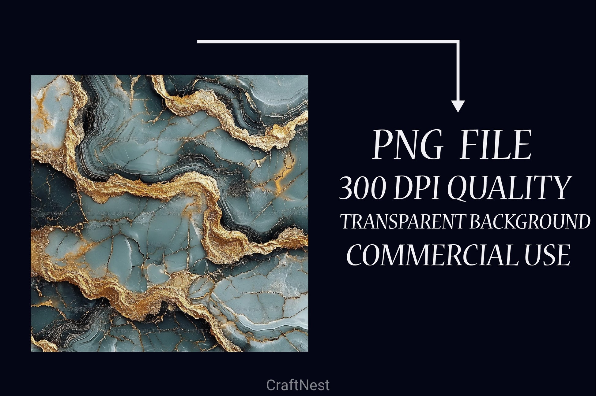 Sage Gold Marble Digital Background Bundle - CraftNest - Digital Crafting and Art