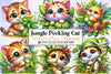 Jungle Cat Clipart Bundle
