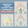 Whimsical Homes Clipart Bundle