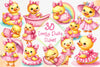 Lovely Ducks Clipart Bundle 2