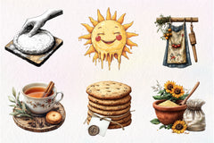 Bohemian Summer Baking Clipart Bundle - CraftNest - Digital Crafting and Art