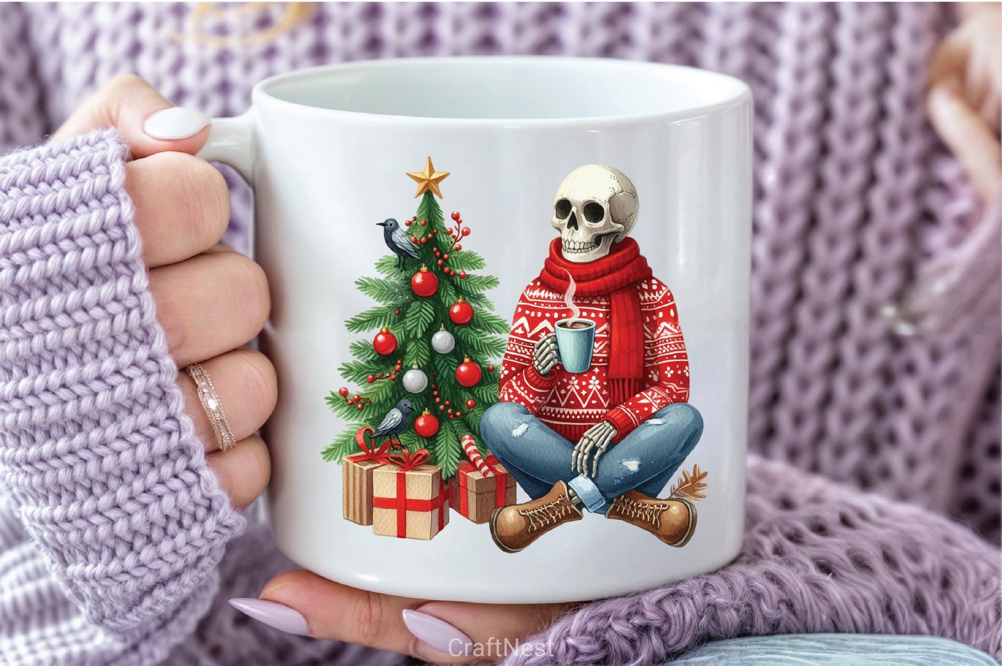 Christmas Skeletons Clipart Bundle - CraftNest - Digital Crafting and Art