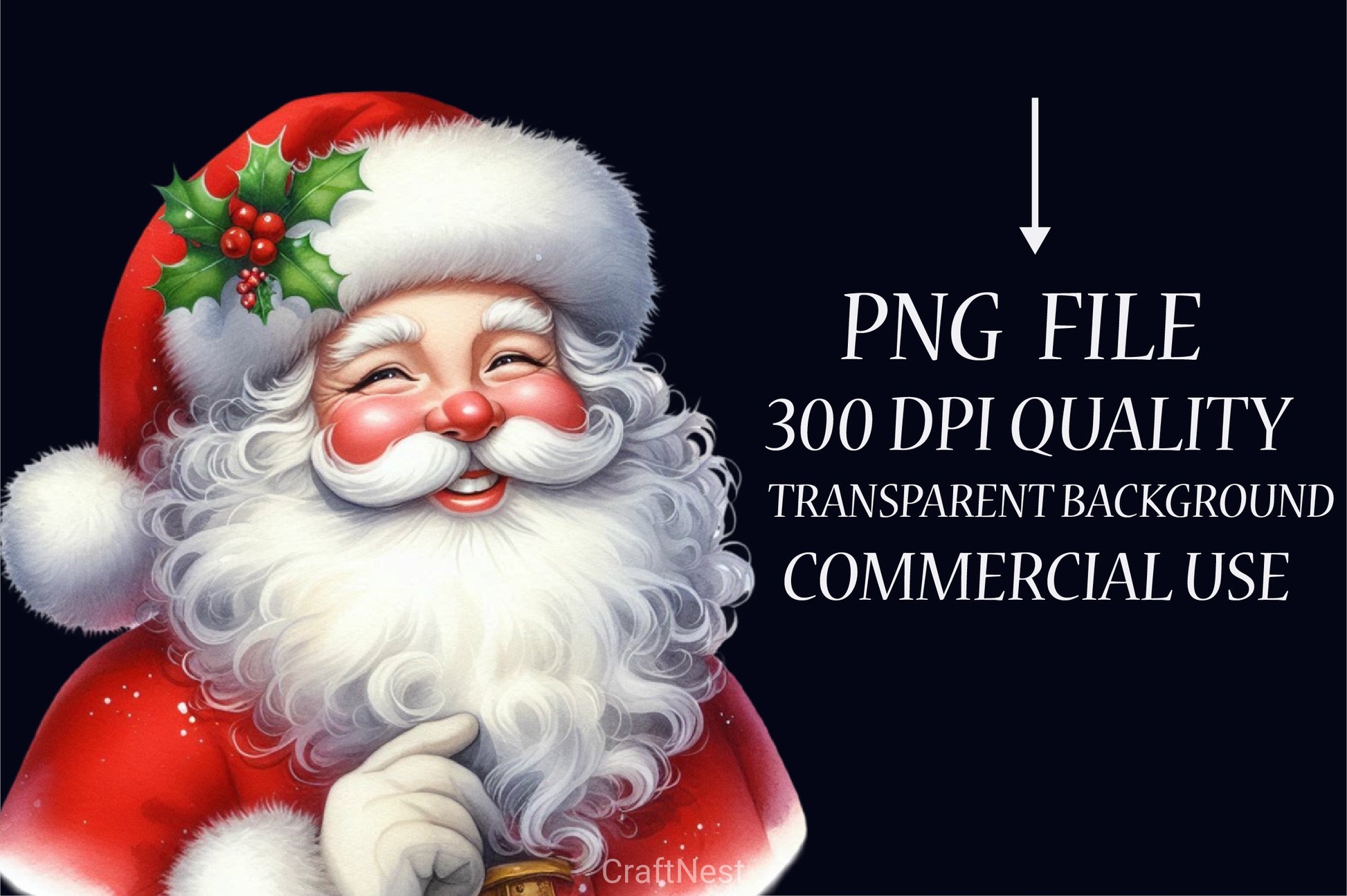 Santa Claus Clipart Bundle 7 - CraftNest - Digital Crafting and Art