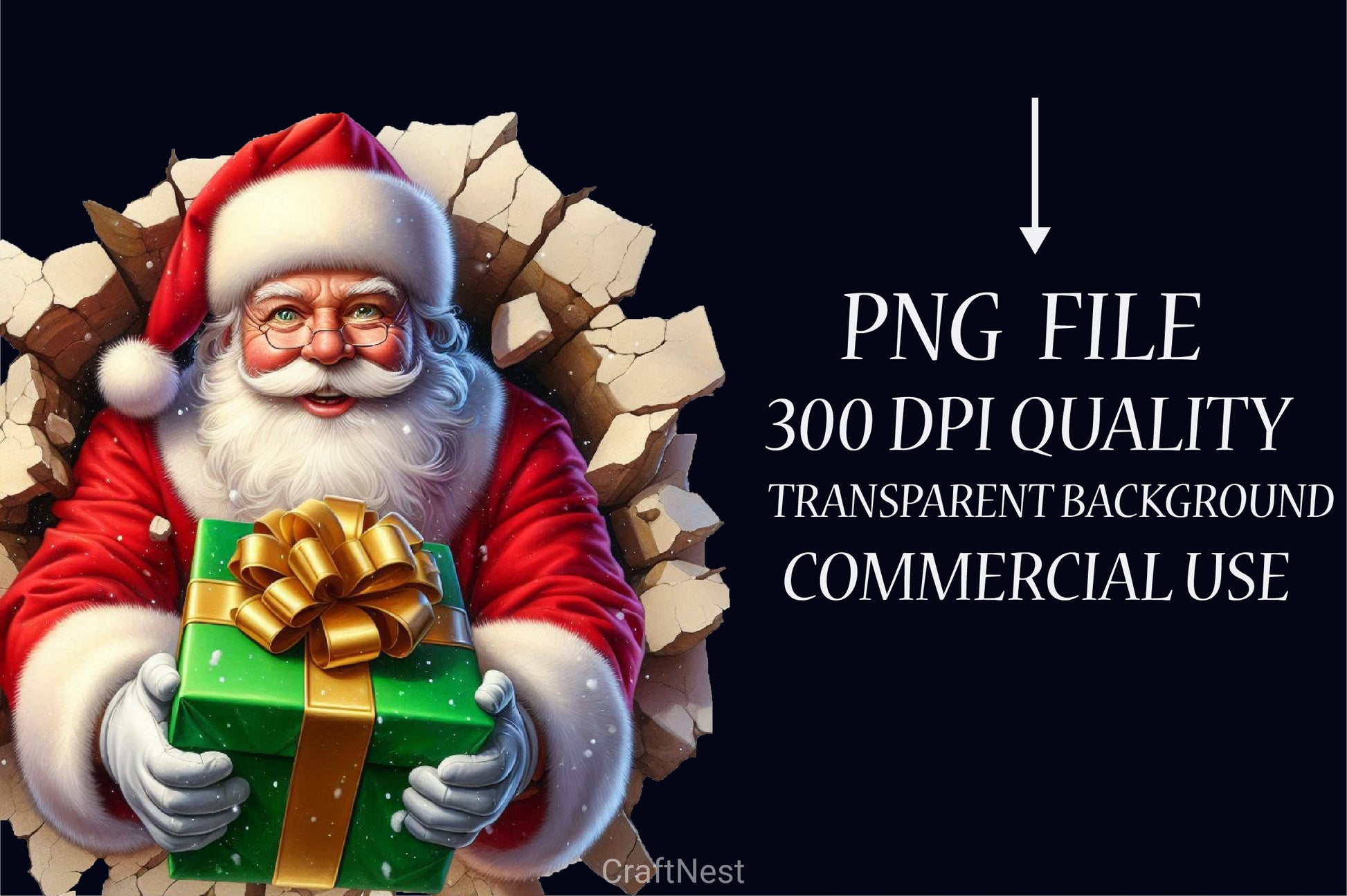 Christmas Santa Clipart Bundle 4 - CraftNest - Digital Crafting and Art