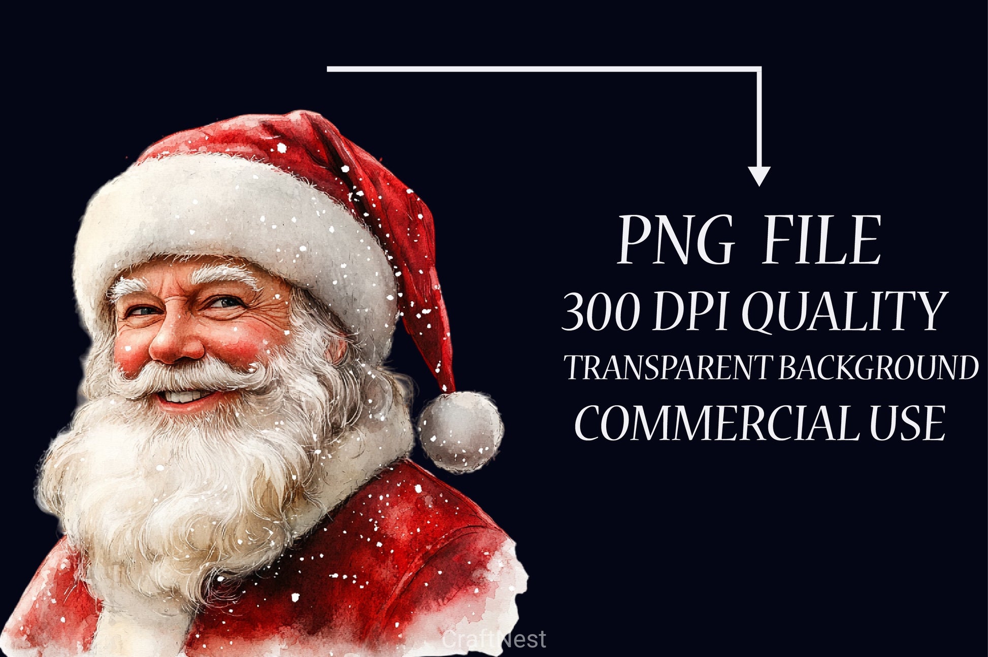 Christmas Santa Claus Clipart Bundle 4 - CraftNest - Digital Crafting and Art