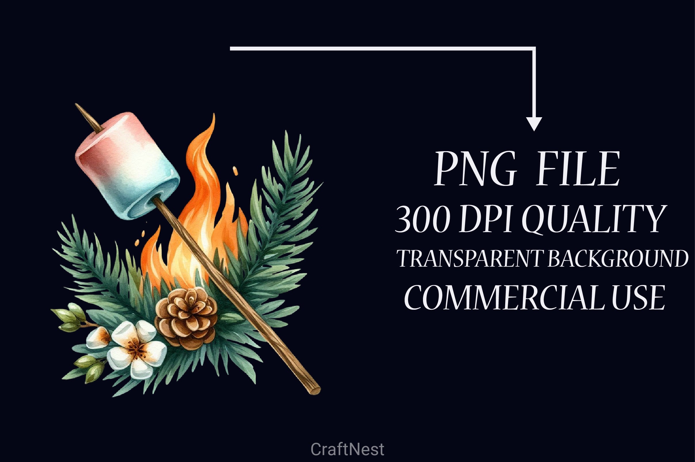 Summer Camping Clipart Bundle 2 - CraftNest - Digital Crafting and Art