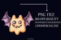 Halloween Kawaii Spooky Clipart Bundle - CraftNest - Digital Crafting and Art