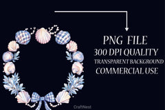 Coquette Coastal Fisherman Clipart Bundle 2 - CraftNest - Digital Crafting and Art