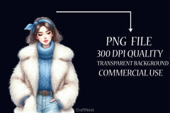 Blue Christmas Clipart Bundle 10 - CraftNest - Digital Crafting and Art