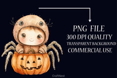 Autumn Spooky Baby Clipart Bundle - CraftNest - Digital Crafting and Art
