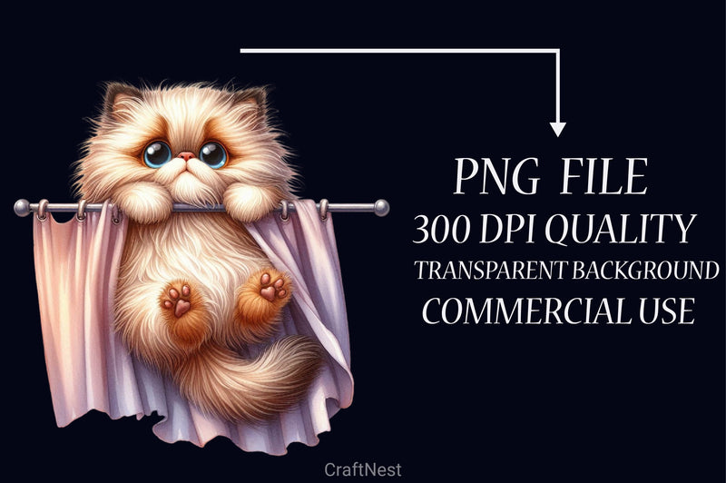 Surprised Crazy Cat Clipart Bundle - CraftNest - Digital Crafting and Art