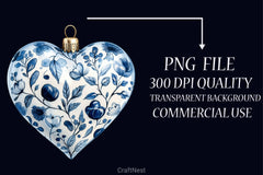 Chinoiserie Christmas Clipart Bundle 3 - CraftNest - Digital Crafting and Art