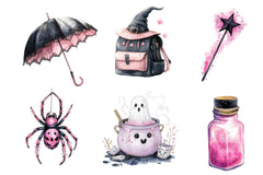 Cute Witchy Autumn Clipart Bundle - CraftNest - Digital Crafting and Art