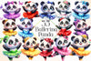 Ballerina Panda Clipart Bundle