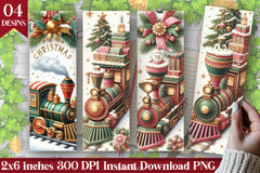 Christmas Train Bookmark Journal - CraftNest - Digital Crafting and Art