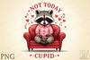 Not Today Cupid Raccoon Clipart Bundle