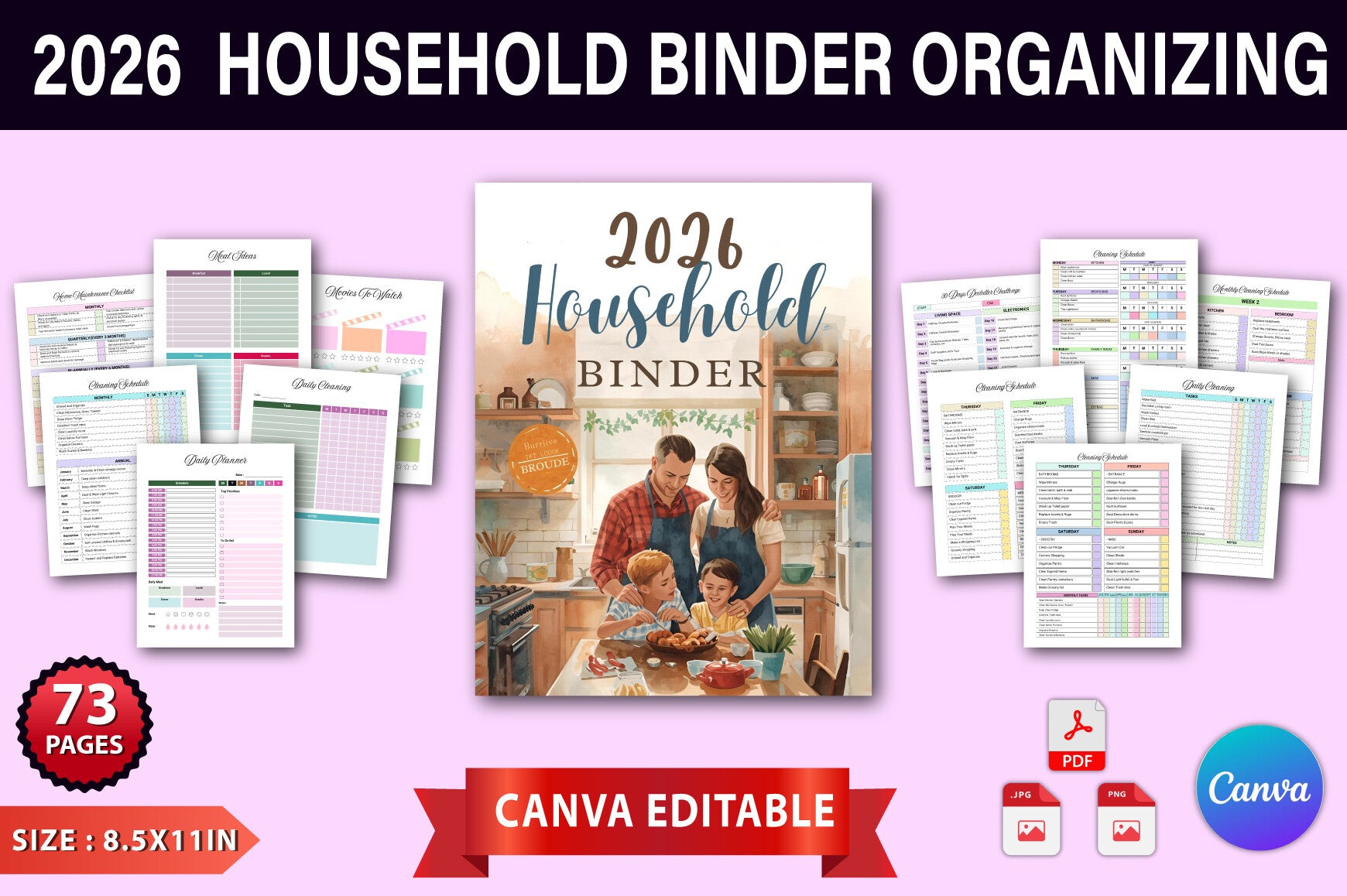 Household Binder Organizing Planner