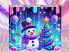 Cute Christmas Snowman Tumbler Wrap Bundle 12
