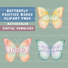 Butterfly Faith Clipart Bundle - CraftNest - Digital Crafting and Art