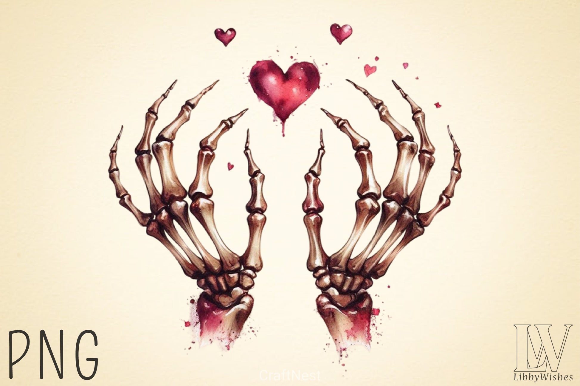 Valentine Skeleton Clipart Bundle 3 - CraftNest - Digital Crafting and Art