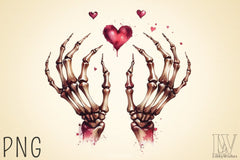 Valentine Skeleton Clipart Bundle 3 - CraftNest - Digital Crafting and Art