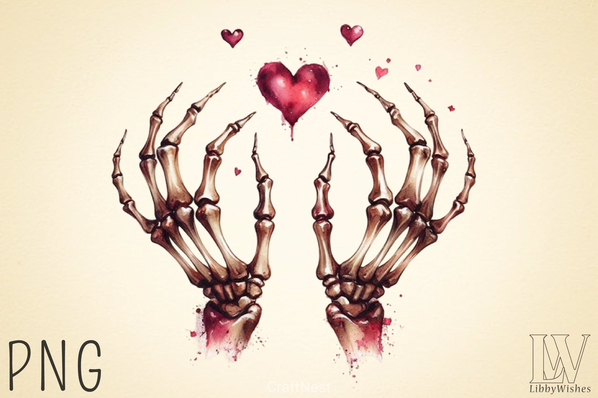 Valentine Skeleton Clipart Bundle 3 - CraftNest - Digital Crafting and Art