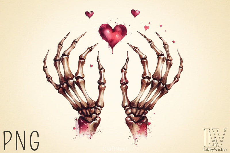 Valentine Skeleton Clipart Bundle 3 - CraftNest - Digital Crafting and Art