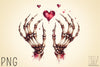 Valentine Skeleton Clipart Bundle 3