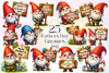 Happy Fathers Day Gnomes Clipart Bundle 2