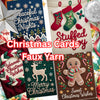 Christmas Cards Faux Yarn Clipart Bundle