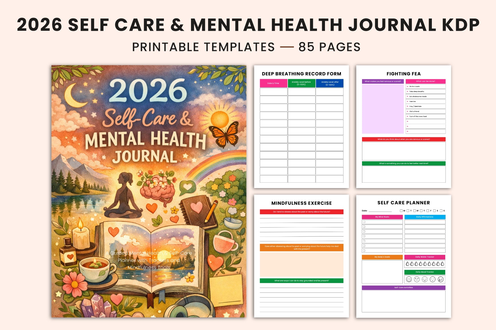 Self Care Mental Health Journal